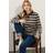 LTS Tall Striped Polo Top - Chocolate