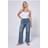 Yours Wide Leg Wash Jeggings - Blue