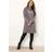 Yours Curve Ribbed Quarter Zip Jumper Dress - Purple