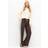 LTS Side Stripe Wide Leg Trousers - Brown