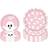 Shein Pink Halloween Paper Plates Set 9 Inch