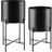 tectake Plant Stand Mine Set Of 2 Powder-Coated Steel
