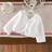 Shein Toddler Girls Cute Bow Plush Long Sleeve - White