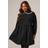 Yours Poplin 2In1 Jumper Dress - Black