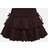 Shein Tween Girl Street Casual Solid Color Drawstring Waist Pleated Hem Skirt