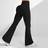 Shein Solid Color High Waist Flare Yoga Leggings - Tummy Control