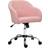 Homcom Fluffy Vanity for Desk Pink Office Chair