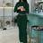 Shein Belly-Baring Long-Sleeved Slim-Fitting Lace-Up Pants
