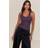 PrettyLittleThing Soft Rib Scoop Neck Vest Top - Purple