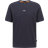 HUGO BOSS Stretch-cotton T-shirt with logo print - Dark Blue