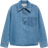 Mango Danila Denim Blouse with Pocket - Medium Blue