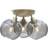 Belid Gloria Plafond Ø33 Mm Mässing/Rökfärgat Glas E14 Takplafond