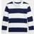 Polo Ralph Lauren Kid's Cotton Rugby Shirt - White/Cruise Blue (3616535474499)