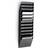 Durable Flexiboxx 12 A4 Landscape Literature Holder Black