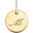 Mejuri Disc Pavé Engravable Charm - Gold/Diamonds