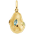 Mejuri Isabel Baroque Metal Charm - Gold/ Topaz/Peridot/Quartz