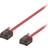 Deltaco Flat Cat6a U/UTP RJ45 - RJ45 M-M Red 2m