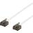 Deltaco Flat Cat6a U/UTP RJ45 - RJ45 M-M White 2m