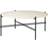 GUBI TS Natural White Travertine/Black Coffee Table 80cm