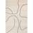 ferm LIVING Gesso Jute Tæppe 170x240 Off-white/Dark Fig Beige 170 x 240cm