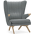 Skipper Furniture Teddy Bear Grey Armchair 100cm