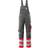 Mascot 15669-860-01014 Bib & Brace with Kneepad Pockets - Dark Anthracite/Hi-Vis Red