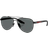 Prada Linea Rossa Solglasögon Metall Pilot Polarized - Svart Grå