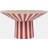 OYOY Toppu Centerpiece Hög 17xØ30 cm Red Peach Skål 30cm