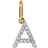 Mejuri A to Z Letter Charm - Gold/Diamonds