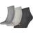 Puma Plain Quarter Unisex Socks 3-pack - Anthracite/L Mel Grey/M Mel Grey