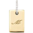 Mejuri Tag Pavé Engravable Charm - Gold/Diamonds