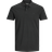 Jack & Jones Enfärgat Piké Pikétröja Svart