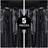 Shein 5-Piece Black Party Background Metal Foil Tassel