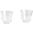 Hay Curve Tumbler Glass Set of 2 Small H8 x D9 x W9 cm Tumblerglas 25cl 2stk