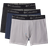 Columbia Men's Tri Blend Boxer Briefs 3-pack - Black/Gry Htr/C. Navy