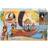 Mattel Disney Vaiana 2-leksaker, Vaiana’s Adventure Canoe-lekset med flytande kanot, liten Vaiana-docka, 1 kompisfigur, 6 lekområden och 10 tillbehör, JBT78