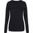 AWDis LS Women's Tri Blend T-shirt - Solid Black
