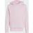 adidas Kid's Small Logo Fleece Hoodie 225 - Clpink/White