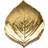 Costa Nova Riviera Hydrangea Leaf Golden Dinner Plate 22cm