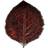 Costa Nova Riviera Hydrangea Leaf Vigne Red Dinner Plate 22cm