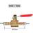 Brass Small Ball Valve 1/8 1/4 3/8 1/2