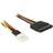 DeLock DC stik til terminal block 2-pin 5.5 x 2.1 Vinklet 15 cm
