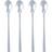 Pack of 4 My Latte Spoons Silver Long Spoon 4pcs