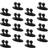 Happyyami 16pcs Mini Cable Wire Clips