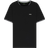 BOSS Taul Stretch Cotton T-shirt with Stripes & Logo - Black