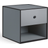 Audo Copenhagen Frame 35 Dark Grey Bedside Table 35x35cm
