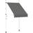 vidaXL Manual Retractable Awning - Anthracite 150x120cm