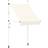 vidaXL Manual Retractable Awning - Cream 150x120cm