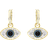 Swarovski Symbolica Drop Earrings - Gold/Blue/Black/Transparent