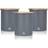 Swan Nordic Grey Kitchen Container 3pcs 1.84L